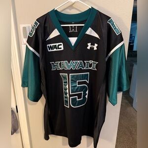 Under Armour Black and Green Jersey